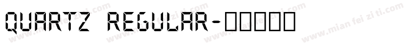 Quartz Regular字体转换